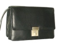 Mens wrist bag with flap <br> soft calf leather!
