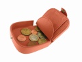 Small Horseshoe Wallet hard frame, <br> soft calf leather!