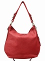 Leather bag with zipper <br> Genuine leather from Italy