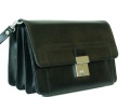 Mens wrist bag with flap large<br> soft calf leather!